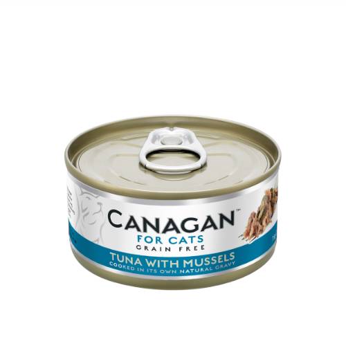 Canagan  tuunikala ja jõekarbiga konserv kassile
