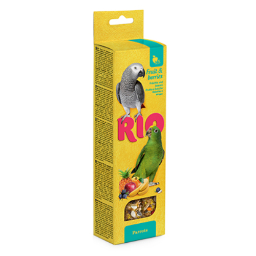 Rio maiusepulgad puuviljade ja marjadega papagoidele 2x75g