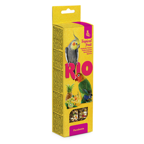 Rio maiusepulgad troopiliste puuviljadega parakiitidele 2x75g