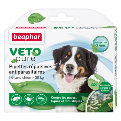 Beaphar Veto Pure Spot-On parasiite tõrjuv täpilahus koertele üle 30kg