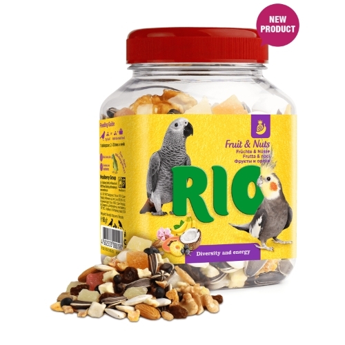 Rio puuviljade ja pähklite segu lindudele 160g