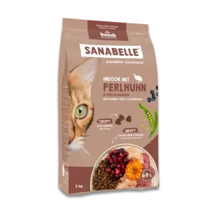 Sanabelle Indoor pärlkanaga kassitoit tubastele kassidele