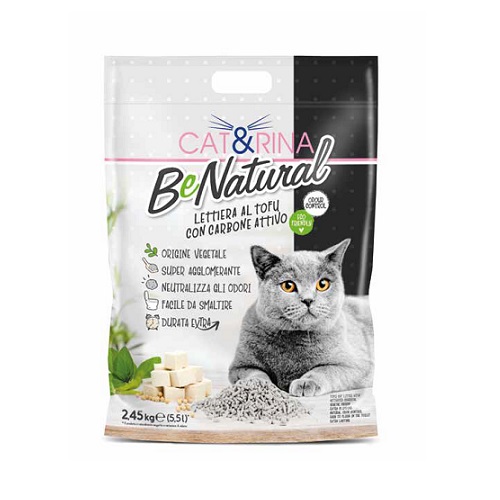 Cat&Rina TOFU BeNatural 100% naturaalne taimekiust aktiivsüsi kassiliiv 5,5L
