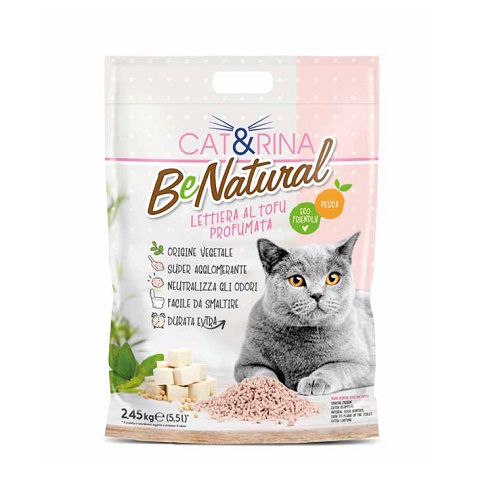 Cat&Rina TOFU BeNatural 100% naturaalne taimekiust virsik kassiliiv 5,5L