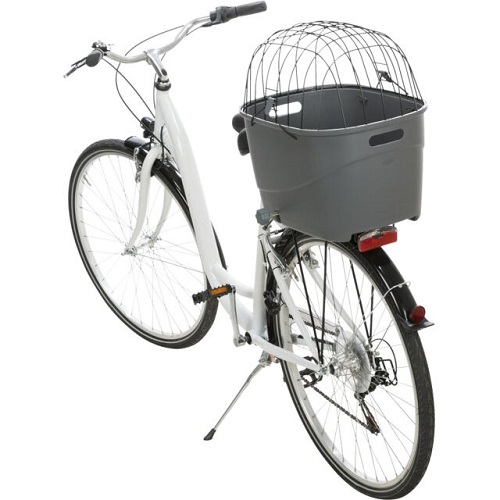 Trixie plastikust kinnine jalgrattakorv pakiraamile
