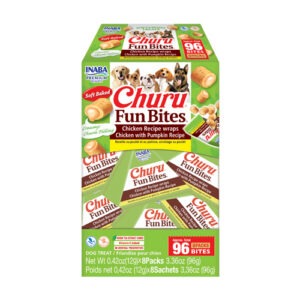 Inaba Churu Fun Bites Wraps Kana ja Kõrvitsaga maiustus koertele 8x12g