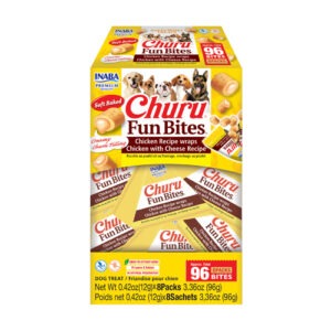 Inaba Churu Fun Bites Wraps Kana ja Juustuga maiustus koertele 8x12g