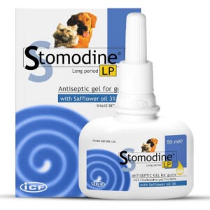 ICF Stomodine LP pikatoimeline antiseptiline geel igemetele kassidele ja koertele 50ml