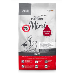 Platinum Adult Beef Mini veisega väikest tõugu koeratoit 900g