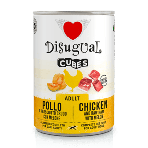 Disugual Cubes kana, singi ja meloniga koerakonserv 150g