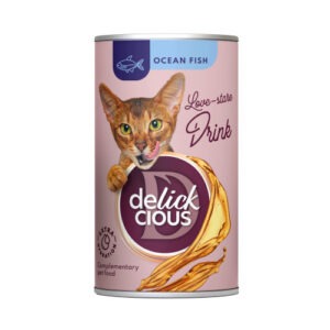 Delickcious Täiendav lemmikloomatoit kassidele, Ookeanikalapuljong 140g