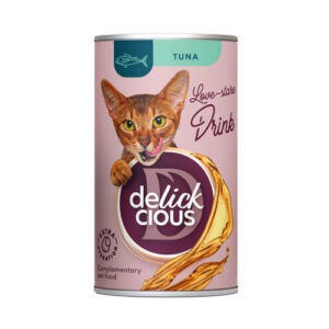 Delickcious Täiendav lemmikloomatoit kassidele, Tuunikalapuljong 140g