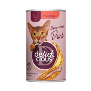 Delickcious Täiendav lemmikloomatoit kassidele, Kanapuljong 140g
