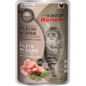 Super Benek Steamed Filets in Sauce Chicken kassikonserv 85g