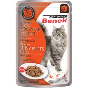 Super Benek Steamed Juicy Filets in Gravy Tuna kassikonserv 85g