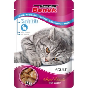 Super Benek Super Chunks Adult Rabbit kassikonserv 100g
