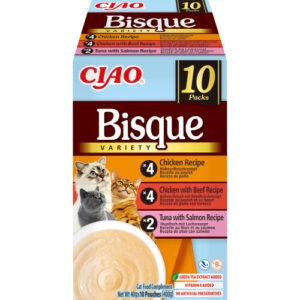 Inaba Churu Bisque Multipakk Kana, Veis, Tuun ja Lõhe kassidele 10x40g