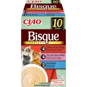 Inaba Churu Bisque Multipakk Tuun, Veis, Lõhe, Kana kassidele 10x40g