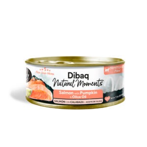 Dibaq Natural Moments 5 Star lõhe ja kõrvitsa konserv steriliseeritud kassile 70g