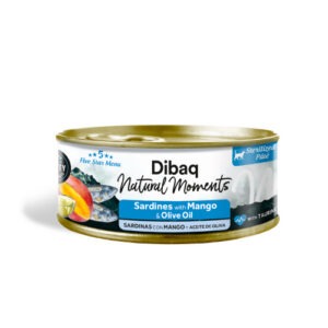 Dibaq Natural Moments 5 Star sardiini ja mango konserv steriliseeritud kassile 70g