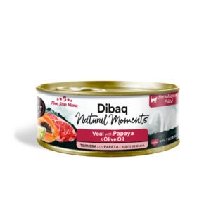 Dibaq Natural Moments 5 Star veise ja papaia konserv steriliseeritud kassile 70g