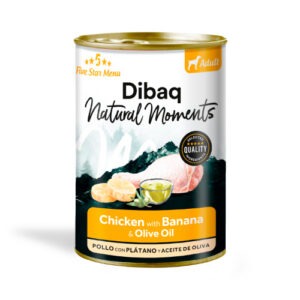 Dibaq Natural Moments 5 Star kana ja banaaniga konserv koertele 380g