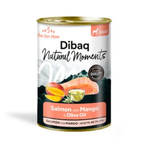 Dibaq Natural Moments 5 Star lõhe ja mangoga konserv koertele 380g
