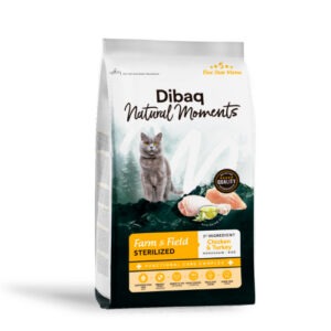 Dibaq Natural Moments 5 Star Sterilized kana ja kalkuniga kassitoit 1,5kg