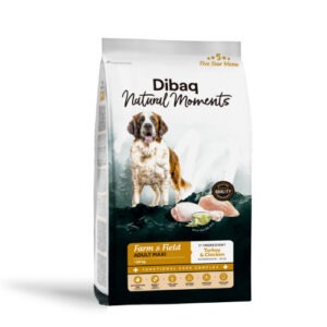 Dibaq Natural Moments 5 Star Maxi Adult kalkuni ja kanaga suurt tõugu koeratoit 12kg