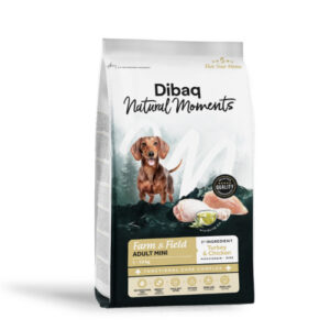 Dibaq Natural Moments 5 Star Mini Adult kalkuni ja kanaga väikest tõugu koeratoit 2kg