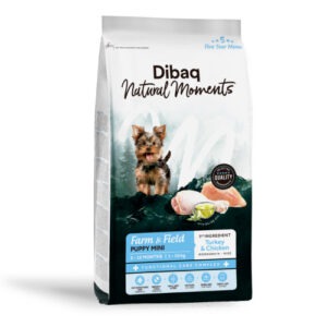 Dibaq Natural Moments 5 Star Mini Puppy kalkuni ja kanaga väikest tõugu kutsikatoit 2kg