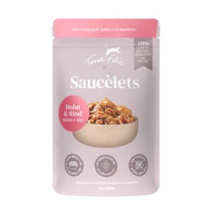 Terra Felis Saucèlets Kana- ja veiseliha konserv kassidele 85g