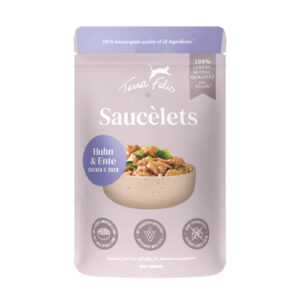 Terra Felis Saucèlets Kana- ja pardiliha konserv kassidele 85g